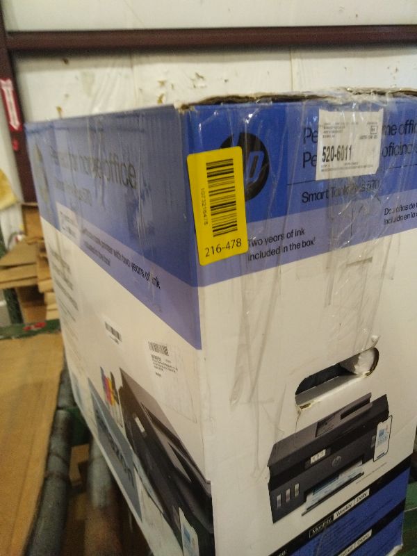 Photo 1 of HP Smart Tank Plus 570 Wireless All-in-One Ink Tank Printer with up to 2 Years of Ink Included (5HX14A)