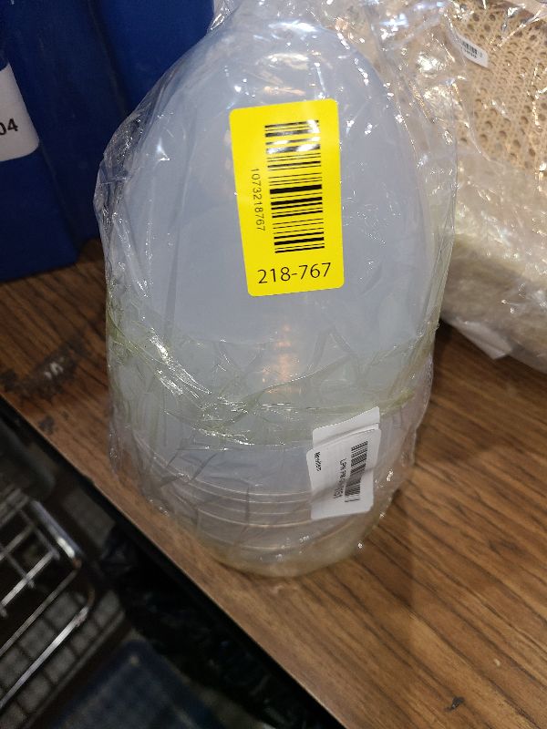 Photo 1 of 12 Inch/ 10 Inch/ 8 Inch Giant Clear Easter Eggs Fillable 4/5/ 6/7 Pcs Jumbo Plastic Easter Eggs Large Easter Eggs Empty for Egg Hunt Supplies Easter (4 Pcs - Clear (10 Inch))