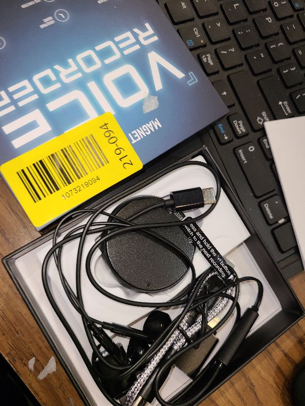 Photo 1 of 136GB Magnetic Voice Activated Recorder - (9800Hours) Portable Dictaphone Digital Voice Recorder with Playback for Lectures Meetings, Tap Recording Device with AI-Intelligent Triple Noise Reduction