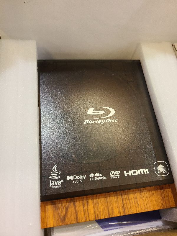 Photo 1 of 1080P Full HD Blu-ray Player with HDMI&AV, Dolby Digital, USB Playback, Region A1 Blu-ray & All Region DVD Support, Includes Remote & Cables