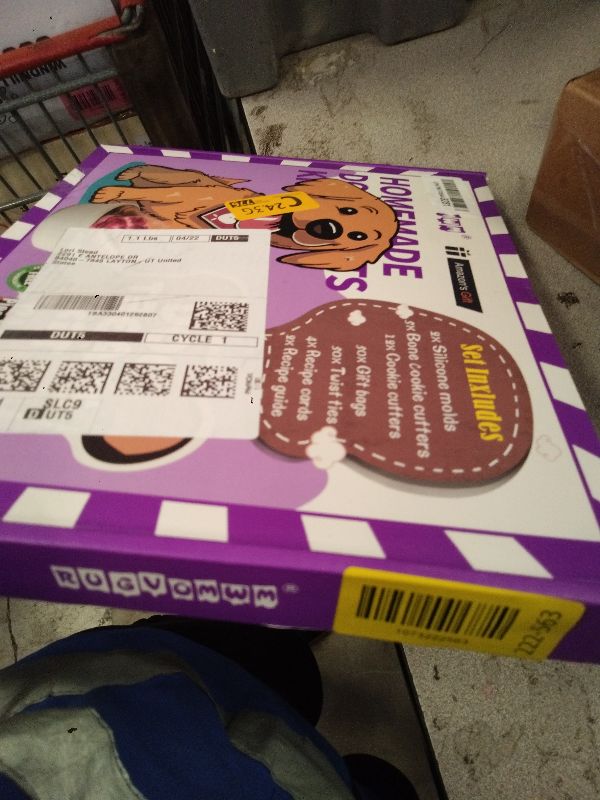 Photo 1 of 123 Pcs Homemade Dog Treat Molds & Cutters, Including 2 Silicone Dog Molds, 5+12 Cookie Cutters, 4 Recipe Cards, 50 Treat Bags & 50 Gold Twist Ties