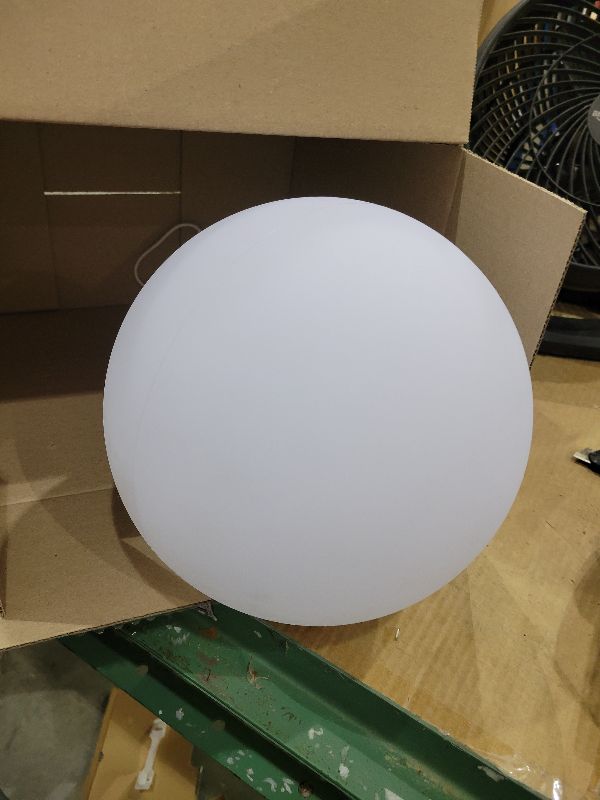Photo 1 of 12-Inch LED Ball Light, Changing Glowing Orb Light with Remote, Soft Dimmable Globe Floor Lamp, Rechargeable Globe Mood Lamp, Waterproof Decorative Cordless Night Lights for Home Bedroom Nursery Patio