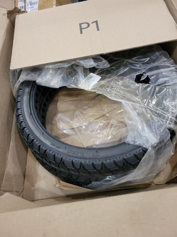 View 2 of 16X2.125 Bicycle Solid Tire, Bicycle Tubeless Solid Tire, for 16 inch Electric Bicycle, E-Bike Electric Tires [Puncture-Proof] [Anti-Skid] [Wear-Resistant] (2 Pack)