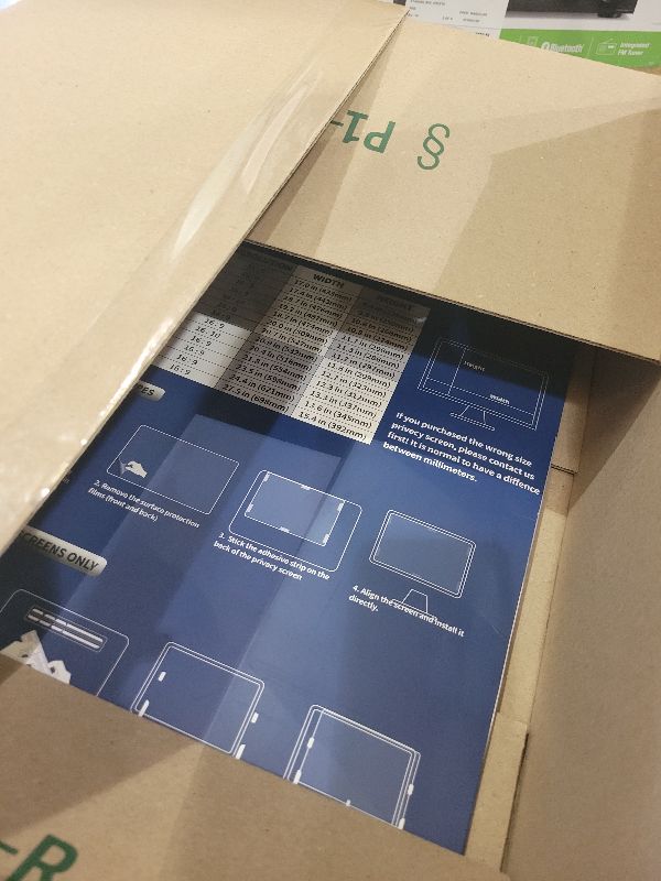 Photo 1 of 2 Pack 22 Inch Privacy Screen for Computer Monitor 16:10 Aspect Ratio, Eye Protection Anti Glare Computer Screen Cover, Removable Anti-Scratch Computer Screen Privacy Shield for 22''Widescreen