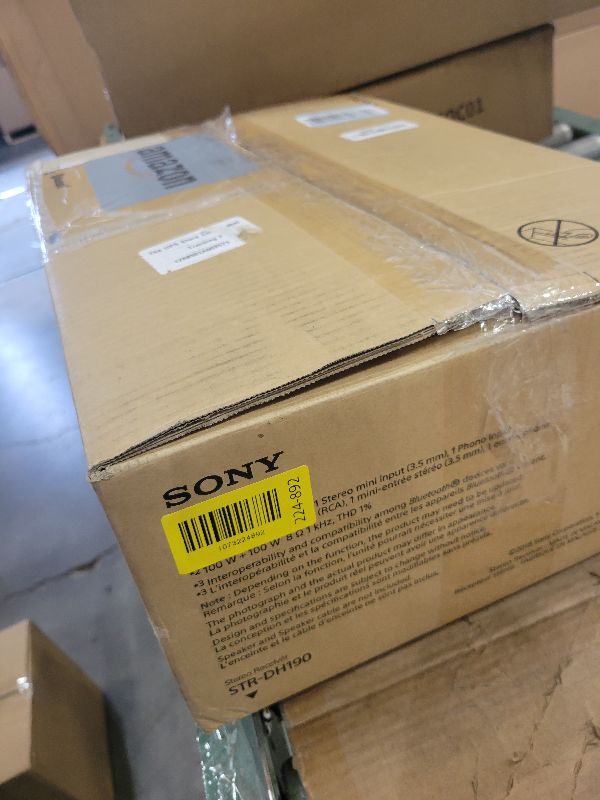 Photo 1 of Sony STRDH190 2-ch Home Stereo Receiver with Phono Inputs & Bluetooth Black