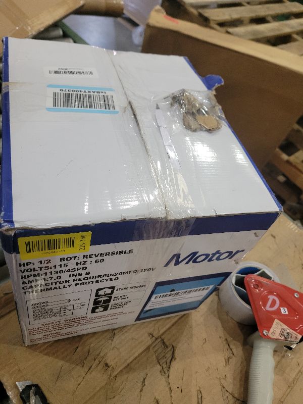 Photo 1 of 0131F00042SP Blower Fan Motor fit for Goodman Amana Janitrol Furnace, 1/2HP 115V 1130RPM/4Speeds 7.0A 375W Replaces B13400-24S 0131F00022SP Y7L623E203T LEUNGOO