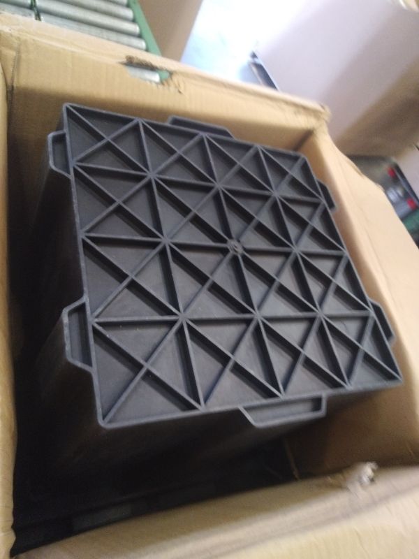 Photo 1 of 18x18x15 Inch Catch Basin with Stainless Steel Grate, Large Drainage Basin with Debris Basket, French Drain Basin Without Reserved Hole for Yard, Patio, Downspout, Commercial, Municipal Pipeline, Lawn