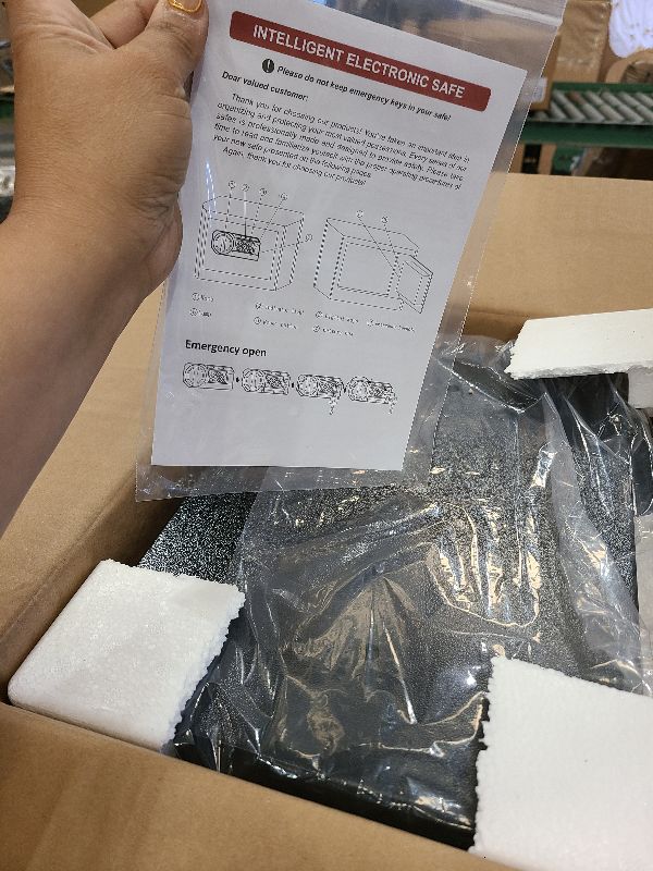 Photo 1 of [UPGRADED] Small Safe Box for Home, 0.30 Cuft Mini Safes with Fireproof Waterproof Bag, Digital Money Safe with Programmable Keypad Spare Keys, Security Cash Box for Money Valuables