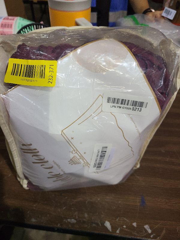 Photo 1 of 2 Pack Burgundy Spandex Table Clothes for 6 Foot Rectangle Tables, Wrinkle Free Fitted Table Cover 6ft Maroon Stretch Tablecloths with Skirt for Parties Weddings Birthday Banquet Baby Shower