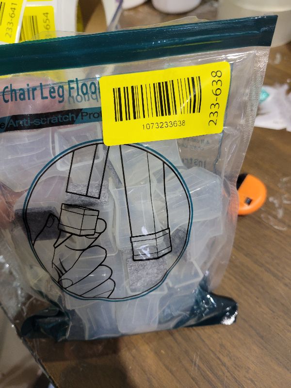 Photo 1 of 24 Clear Square Chair Leg Floor Protectors, be Applicable Hardwood Floor Silicone Furniture Pads for Protecting Chair Legs and Wood Floors, Free-Removable Chair Leg Protectors.0.75 Inch - 7/8 Inch