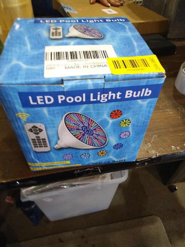 Photo 1 of 120V 50W Pool Lights for Inground Pools, Color Changing Pool Light Bulb with Remote Control, Replacement Bulb for Pentair, Hayward and Other E26 Screw in Type Bulbs