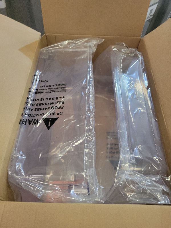Photo 1 of 2 PACK Upgraded 240356402 Refrigerator Door Bin Replacement for Frigi.daire Refrigerator Door Shelf Parts LFSS2612TF0 LFSS2612TE0 FFSS2615TE0 Door Shelf Shelves By AMI PARTS (Length 15.38")