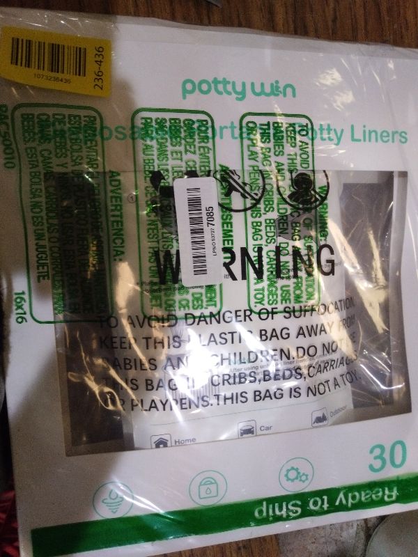 Photo 1 of [30 Counts] Disposable Potty Liners Compatible with OXO Tot 2-in-1 Go Potty, Potty Refill Bags for Toddler Travel, Universal Potty Bags Fit Most Potty Chairs and Travel Potty