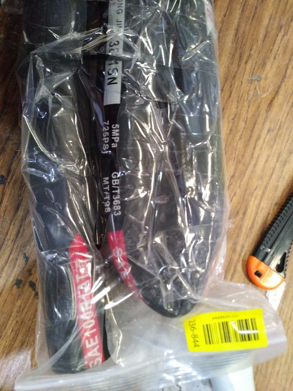 View 2 of 1.5" ID 47" Marine Fuel Filler Hose 58524 Replacement, 1-1/2" Boat Fuel Fill Hose for Fuel Tank, Reinforced Marine Fuel Hose, Fits Gasoline Ethanol Methanol, Clamps & Gloves Included