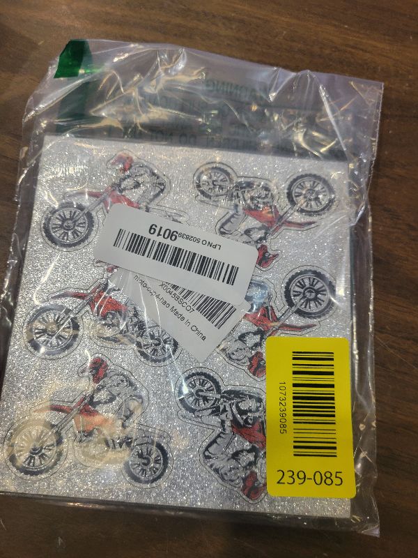 Photo 1 of 18pcs Motorcycle Cupcake Toppers Dirt Bike Party Decorations Supplies for Boys Men Birthday Glitter Dirt Bike Vintage Motorcycle Cake Decorations