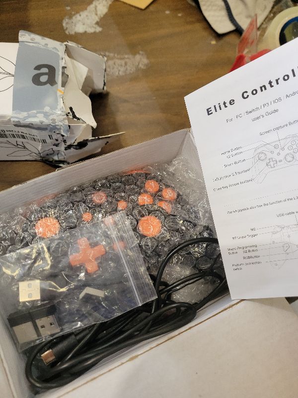 Photo 1 of 2-Pack PC Controller?Wireless Controller With 2 Rear Buttons (N1, N2), 2 Shoulder Buttons (M1, M2), RGB Lighting, Hall Effect Triggers, 1000 Hz Polling Rate , Compatible with Windows PC, SWITCH, iOS and Android