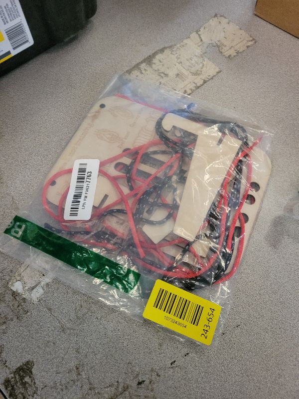 Photo 1 of ?Learning Knot Training Board with 3 Brackets & 10 Nylon Ropes - 16 Knotting Methods, Wooden Knot Tying Kit for Camping and Rock Climbing Practice?