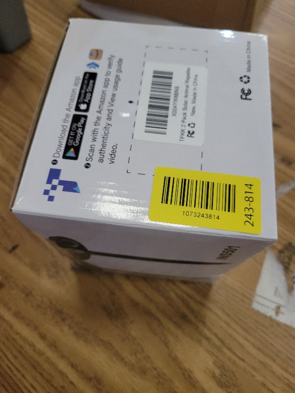 Photo 1 of 2 Pack Solar Animal Repeller for Raccoons, Deer & Squirrels - Ultrasonic & Strobe Light, Outdoor Deterrent for Cats, Dogs, Raccoons, Rabbits, Skunks, Foxes & More