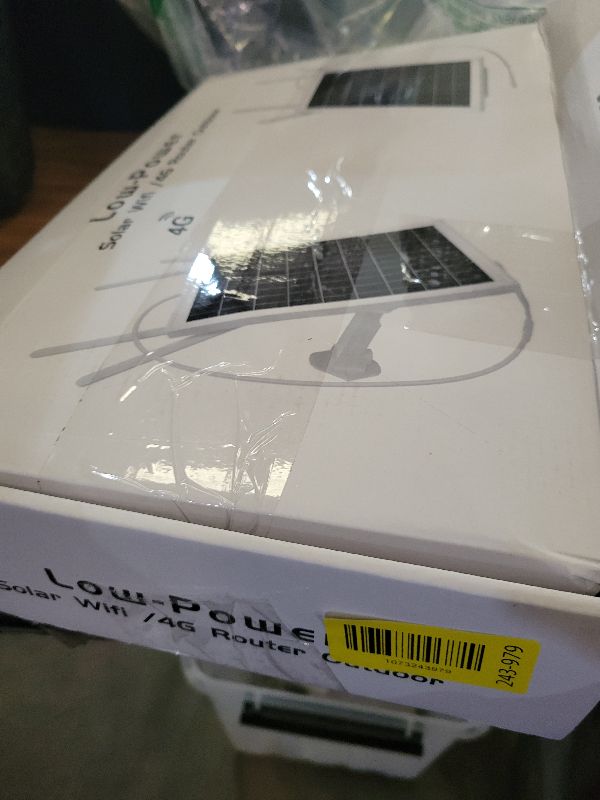 Photo 1 of 15W Solar Powered 4G LTE Modem Router, Outdoor Solar WiFi Router Signal Booster with SIM Card Slot, Solar WiFi Extender 50M WiFi Range, IP66 Waterproof, Long Endurance 24/7, 26000mAh Batteries