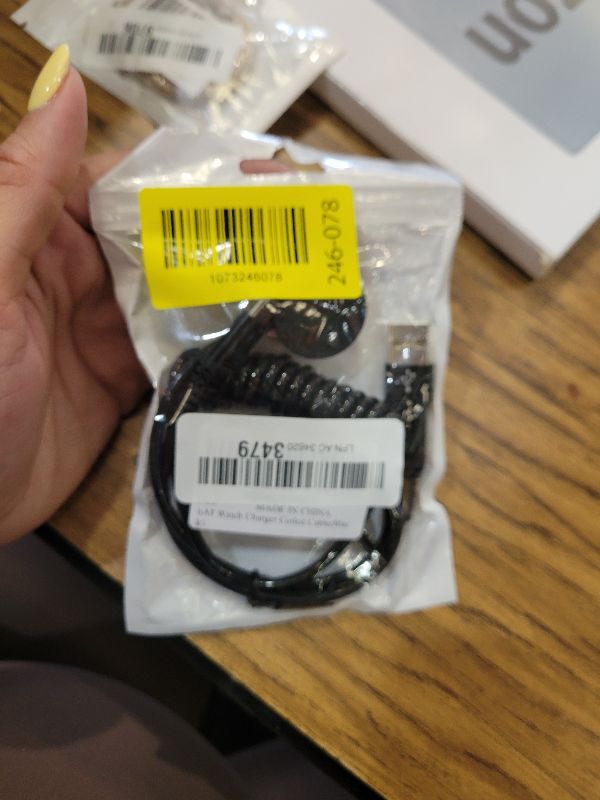 Photo 1 of 2 in 2 Samsung Watch Charger USB C Fast Charging Cable for Samsung Galaxy Watch 8/7/Ultra/6/6 Classic/5 Pro/5/4/4 Classic/3/Active2, 3FT Coiled Multi Fast Charger Cord for Galaxy S26 Ultra S25 FE A17