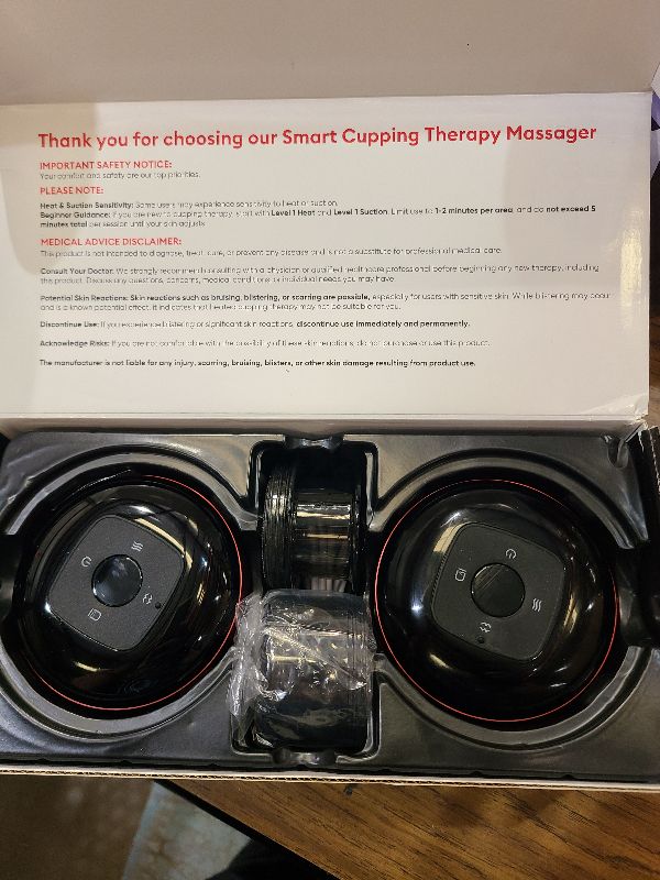 Photo 1 of 2 Pack Cupping Set, Smart Cupping Therapy Massager, 7 in 1 Red Light Cupping Therapy Set with 2 Modes for Targeted Pain Relief, Muscle Soreness,Tighter Skin,Cupping Kit with 12 Levels Suction and Heat