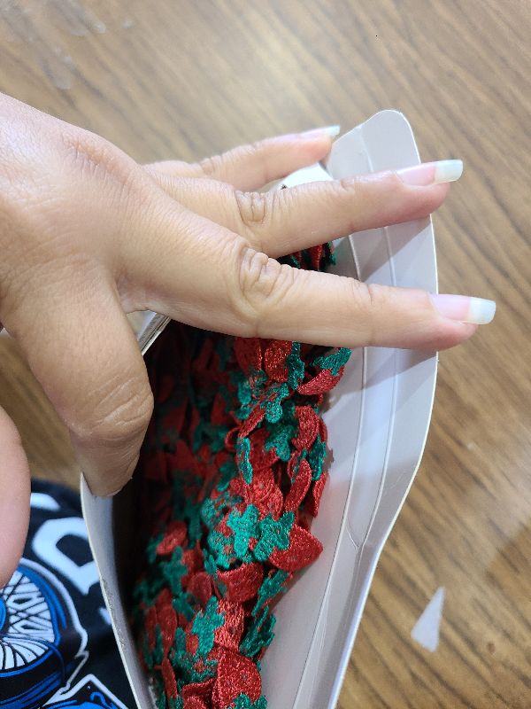 Photo 1 of 15 Yard Strawberry Decorate 45 Ft Strawberry Ribbon Trim 5/8" DIY Strawberry Party Decorations Lace Applique Ribbon for Christmas Gift Box Wrapping Home Baby Shower Decor