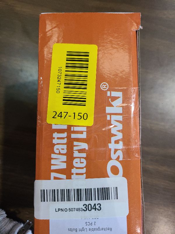 Photo 1 of 2 Pack 5200mAh Rechargeable Light Bulbs with Remote E26 Battery Operated Light Bulb for Lamps and Sconces,Dimmable Wireless Emergency Light Bulbs with Hook,3 Color Temperatures & 12 RGB Color Changing