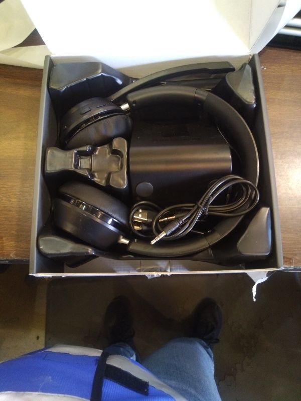 Photo 1 of (Upgraded Version) Wireless Headset, Bluetooth Headset with Noise Cancelling Microphone, Best Headphones with Mic Mute & USB Dongle for PC/Computer/Laptop/Cell Phones/Remote Work/Call Center
