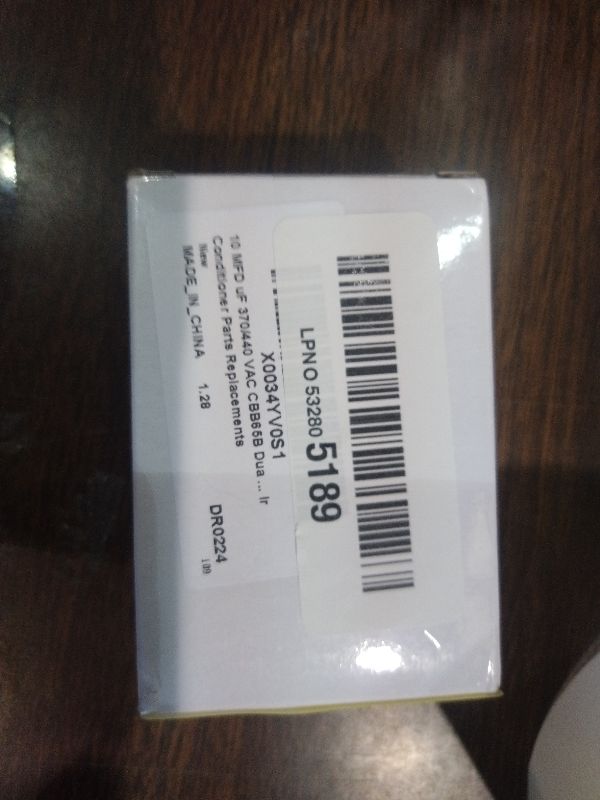 Photo 1 of 10 MFD uF 370/440 VAC CBB65B Dual Run Round Capacitor, Motor Run Capacitor for Condenser Straight Cool or Heat Pump Air Conditioner Parts Replacements