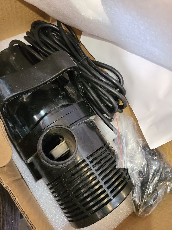 Photo 1 of 150W 4227 GPH Submersible Water Pump with Adapters, Water Pump 31 FT Lift High for Ponds, Fountains, Waterfalls and Water Circulation, Aquarium Pump Quiet Operation Vertical/Horizontal w/ 16 FT Cord