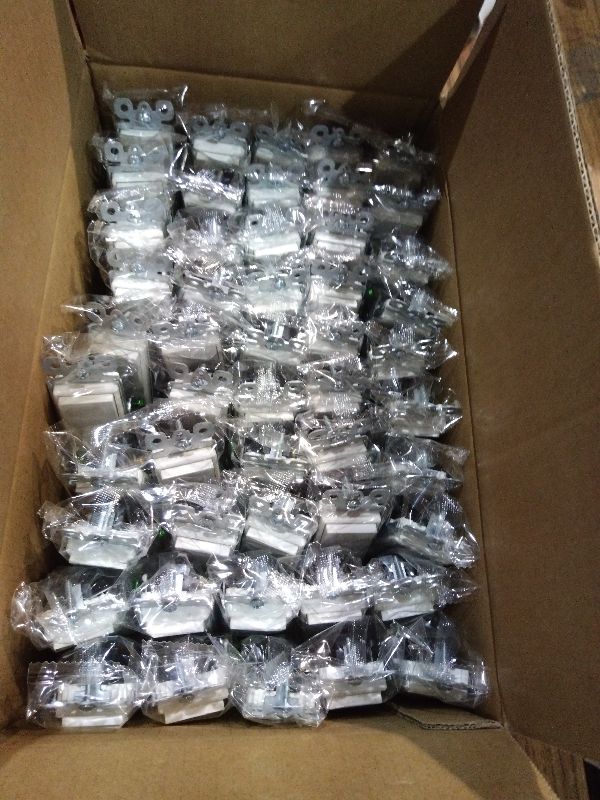 Photo 1 of (50 Pack) CML Decorator Wall Light Switch, Single Pole Switch, 15A 120/277V, 3-Year Warranty, White