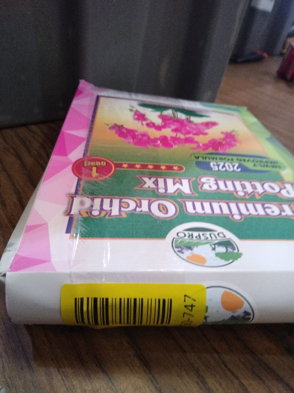 Photo 1 of [Upgraded] DUSPRO Orchid Potting Mix for Repotting with Forest Moss, Pine Bark, Perlite & Pumice, Orchid Bark Potting Mix, Orchid Repotting Soil, Drainage Indoor Potting, Orchid Pot Not Included,1 QRT