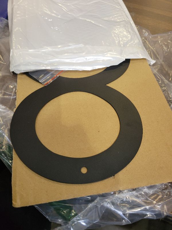 Photo 1 of 12 Inch Modern Metal Black House Numbers for Outside - Floating Address Numbers for Door With Nail Kit for Number 8