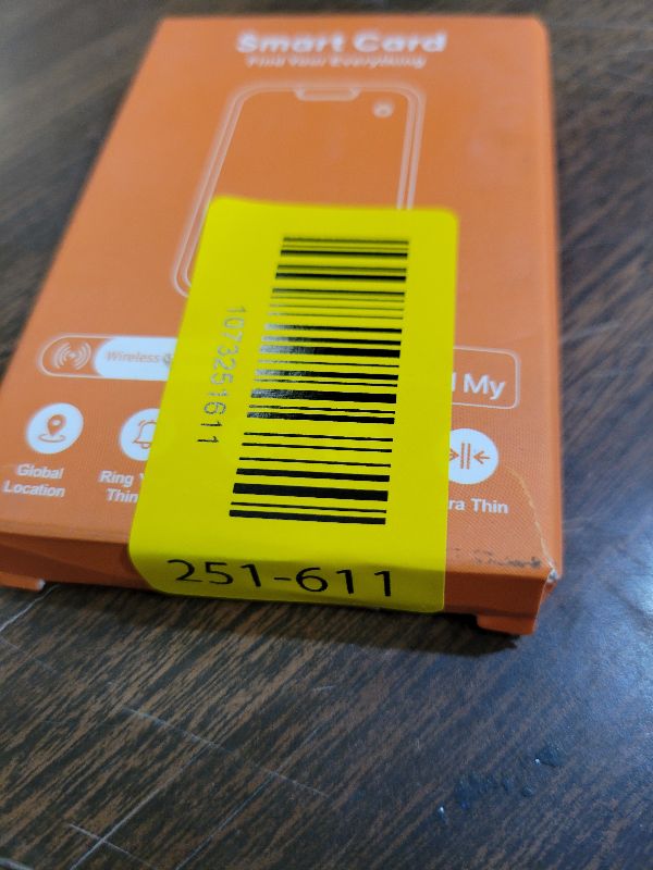 Photo 1 of 2 Pack Air Smart Tracker Card Work with Apple Find My (iOS Only) [MFi Certified] Ultra Slim Bluetooth Wallet Tracking Card Wireless Charging Waterproof Item Locator for Keys Bag Passport Purse Luggage