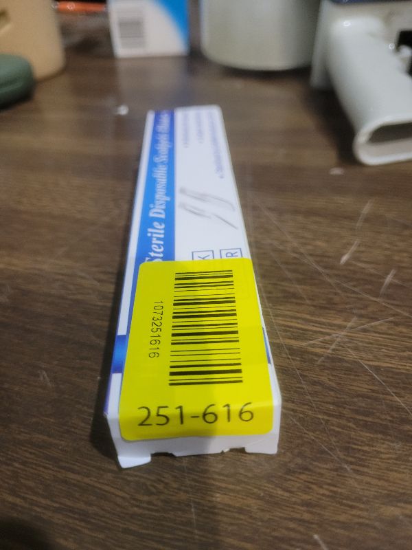 View 3 of 15 Pack Surgical Blades #10 with Stainless Steel Scalpel Handle, High Carbon Steel Dermablade Blades Individually Wrapped Sterile for Dermaplaining, Podiatry, Crafts & More