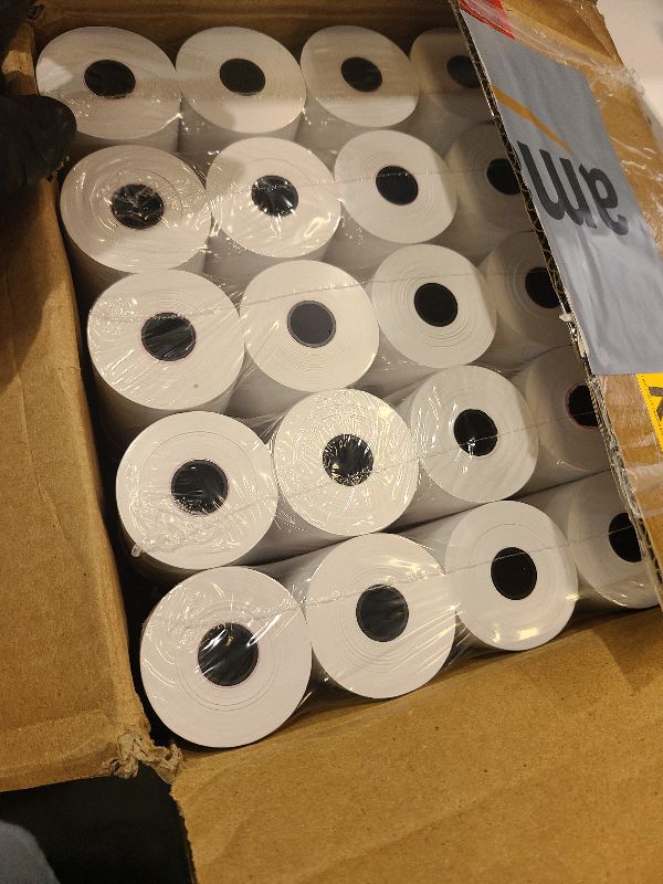 View 2 of (50 Rolls) 2 1/4 x 85 Thermal Paper Rolls, BPA Free Thermal Receipt Paper Rolls, 2.25 inch Wide and 85 ft Long Per Thermal Paper Receipt Roll