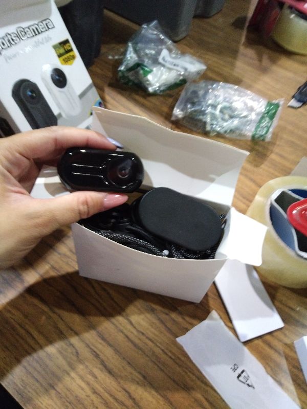 Photo 1 of 1080P Sports Action Camera with 64GB Card, Mini Body Camera Wearable Action Body Cam, Portable Recorder with Magnetic Back Clip