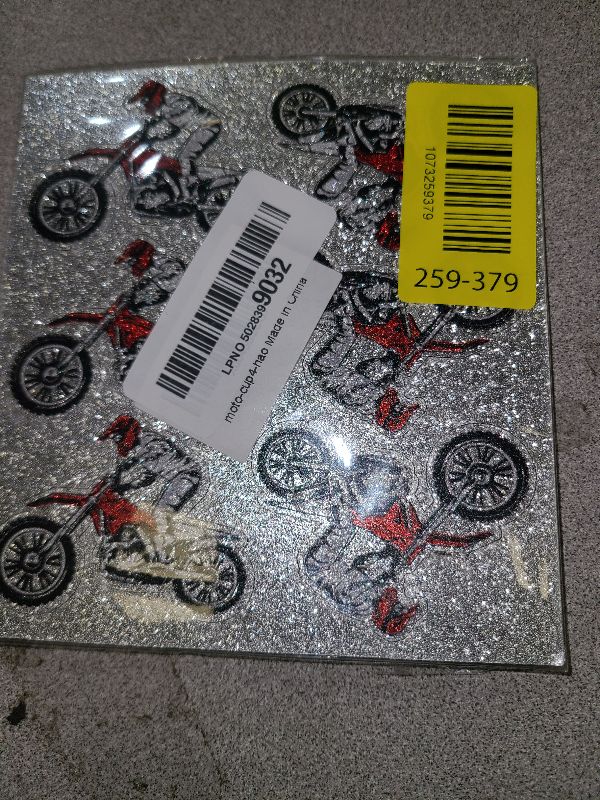Photo 1 of 18pcs Motorcycle Cupcake Toppers Dirt Bike Party Decorations Supplies for Boys Men Birthday Glitter Dirt Bike Vintage Motorcycle Cake Decorations