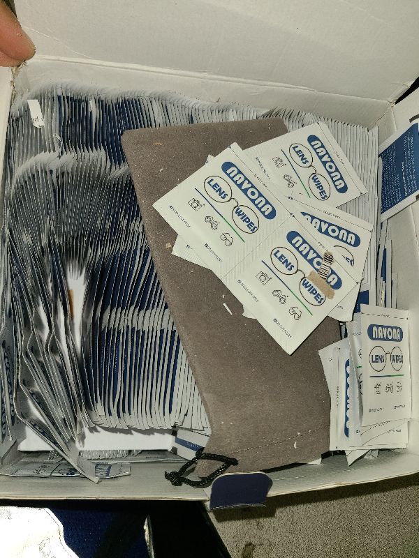 Photo 1 of 1000 Count Lens Wipes for Eyeglasses – Pre-Moistened, Individually Wrapped Eyeglass Cleaning Wipes – Scratch-Free, Streak-Free Glasses Cleaner Wipes for Sunglasses & Camera Lens – Bulk Pack