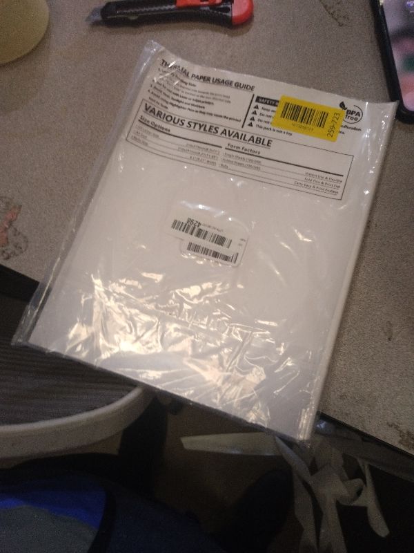 Photo 1 of 100 Sheets Thermal Printer Paper, 8.5''×11'' US Letter Size, Advanced Printing Paper, Thermal Paper Compatible with Brother Letter Portable Printer, Printer Paper for M08F-Letter, M832, M834, MT800