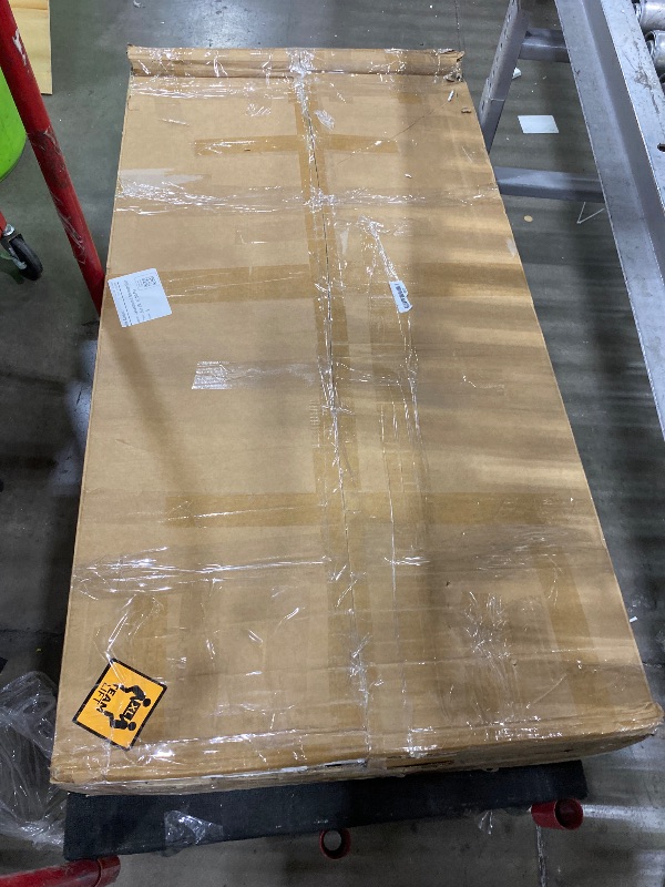 Photo 1 of *** PARTS ONLY ***Tribesigns 78" L-Shaped Executive Desk, Extra Large Modern Office Desk with Drawers and File Cabinet, Business Furniture with Storage Shelves, Big Computer Desk for Home Office (Light Walnut + Black)