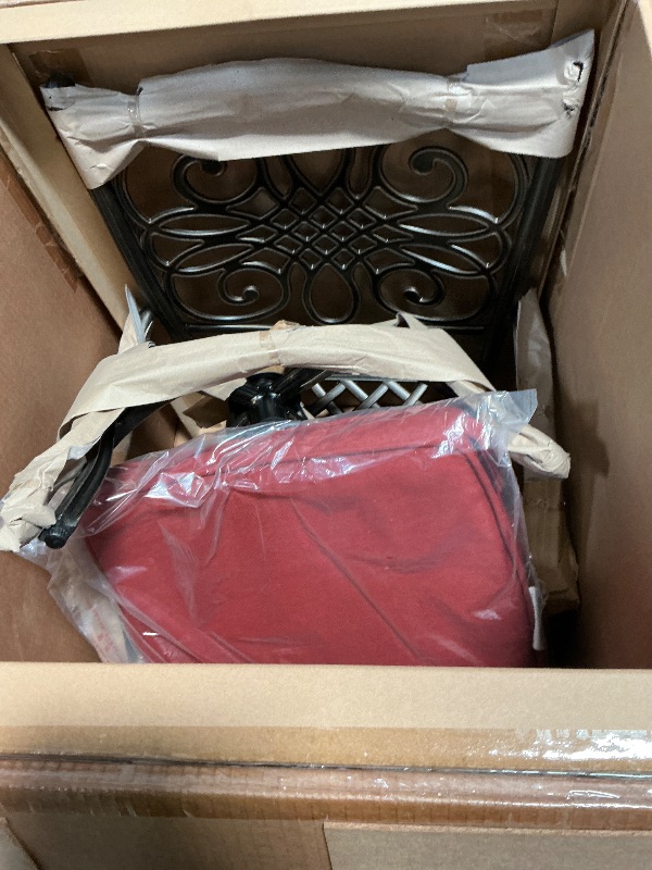 Photo 1 of Cast Aluminum Patio Counter Height Swivel Bar RED CUSHION
**SIMILAR TOO