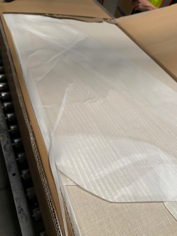 Photo 1 of ***MISSING PARTS***
Christopher Knight Home California King Upholstered Bed Frame with Thick Linen Headboard and Footboard, Beige Platform Bed with Solid Wood Legs, No Box Spring Needed, 800 lbs Capacity