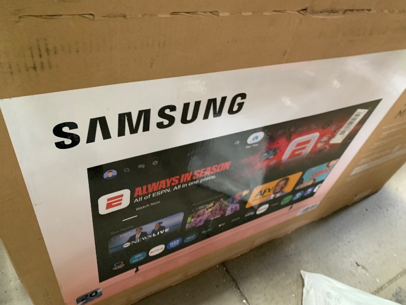 Photo 1 of **DAMAGED NOT FUNCTIONAL** Samsung 55-Inch Class Mini LED M70H Series Samsung Vision AI Companion Smart TV (2026 Model, 55M70H) Processor 4K, Pure Spectrum Color, Motion Xcelerator + DLG 120Hz