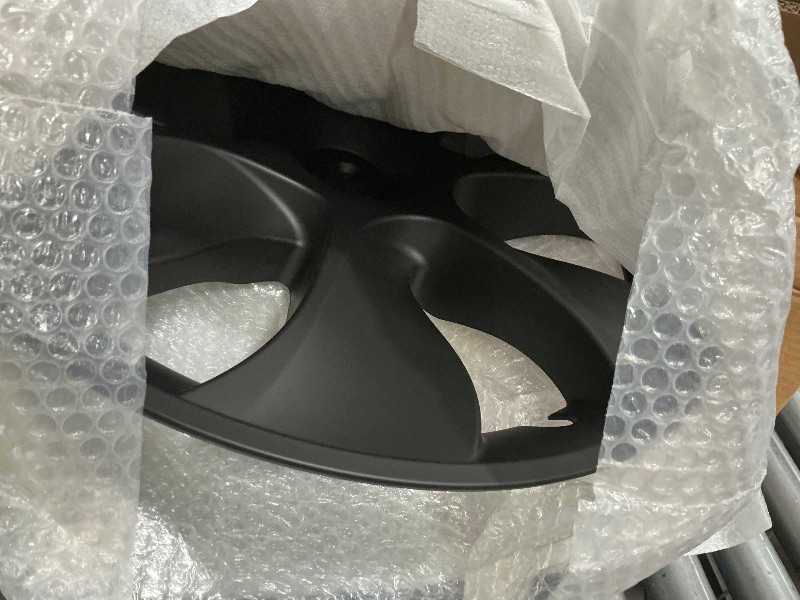 Photo 1 of **ONLY 3** Wheel Covers 19 Inch Compatible with Tesla Model Y Accessories 2024 2023 2022 2021 Matte Black ABS Hubcaps Rim Protector Replacement?Not Fit for Model Y Juniper? (Matte Black Eclipse Edge)