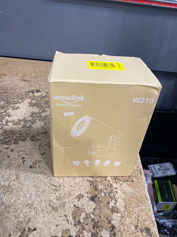 Photo 1 of [Built-in Apps & 2026 Upgraded] Mini Projector with WiFi 6 and Bluetooth 5.4 Support 4K 1080P Auto Keystone 180° Rotatable Projector Portable Compatibile with HDMI/TV Stick/Memory Stick/Laptop, White