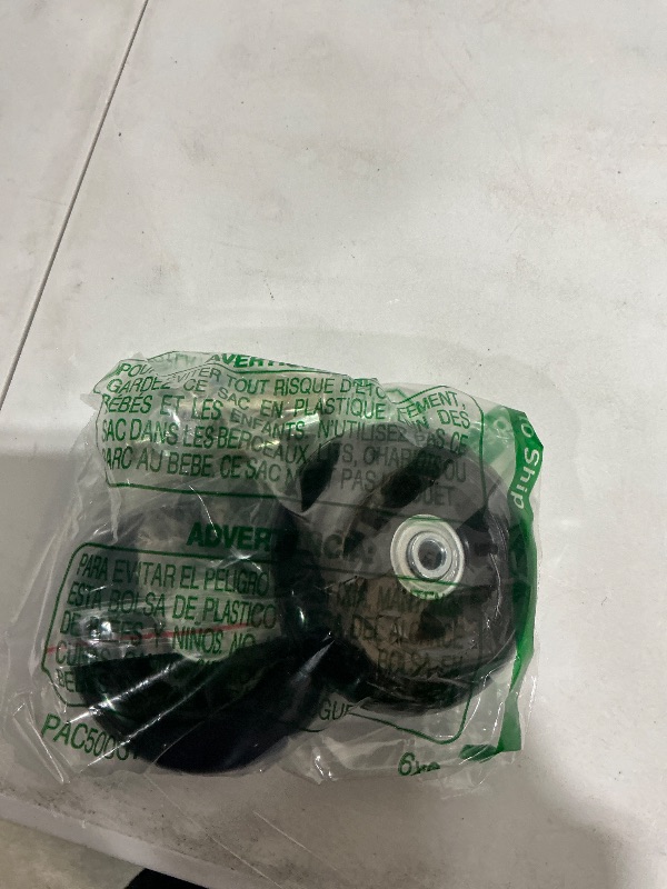 View 2 of 1 Pair/2pcs Luggage Suitcase Replacement Wheels 60mm/70mm/72mm/75mm/87mm/94mm/100mm, Rubber Swivel Caster Wheels 6mm Bearings Repair Kits (OD75xThk24mm/2.95x0.94in)