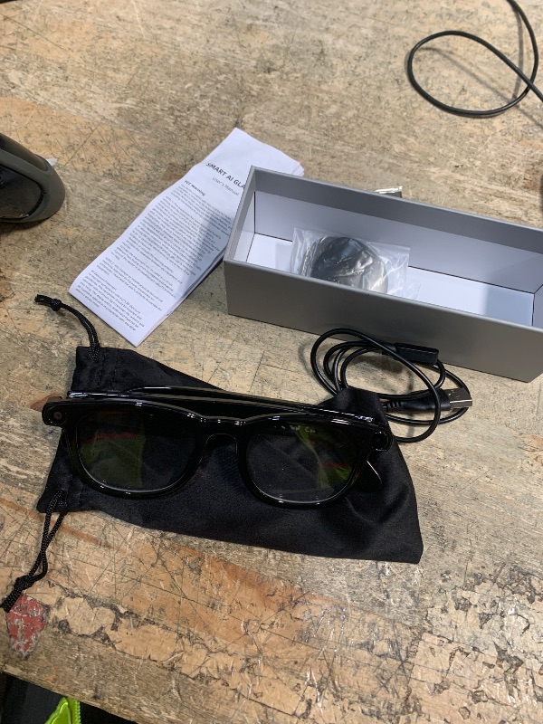 Photo 1 of ***CHECK NOTES***AI Smart Glasses with Camera, 800W HD Anti-Shake Video Glasses, 1080P Video Recording Sunglasses, Real-Time Translation, Voice Assistant, Bluetooth Calling, for Outdoor, Travel and Vlog Shooting