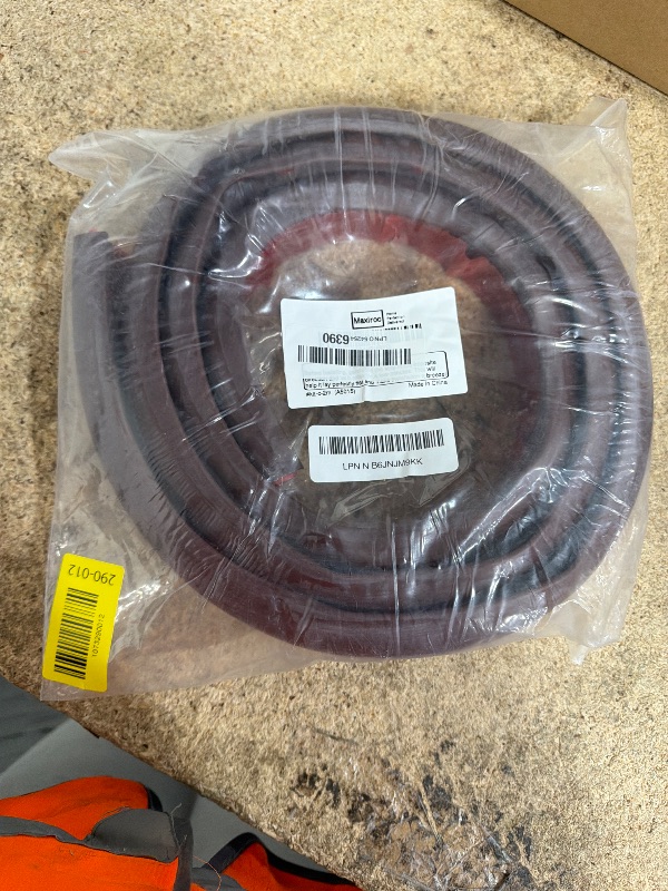 Photo 1 of 1/2" to 3/5" Height Threshold Ramp - Rubber Threshold, Floor Transition Strip, Wheelchair Ramp, Door Strip, Carpet to Tile Strip (Brunette Brown, 80 inches)