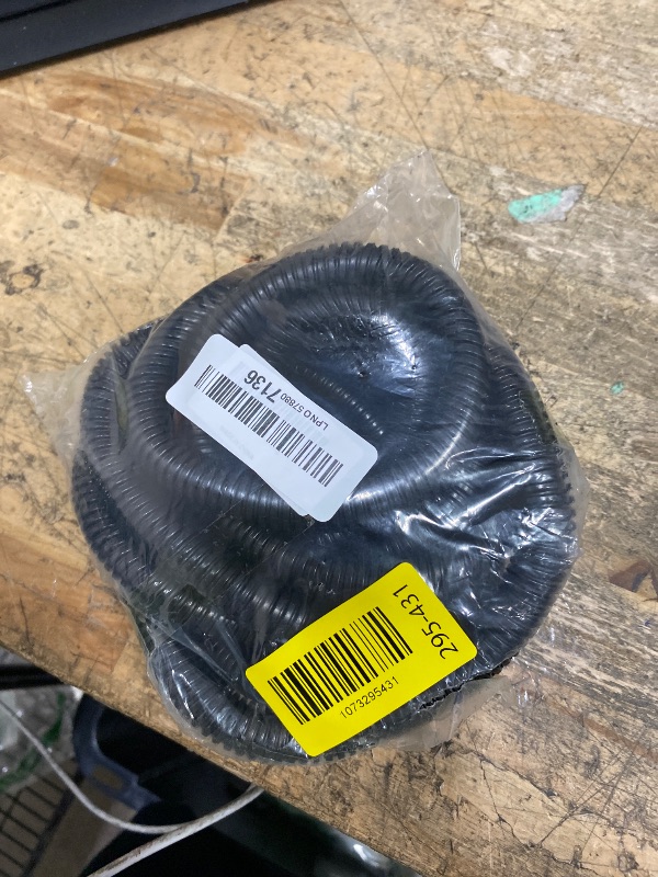 Photo 1 of 10 FT 1/2 inch Split Wire Loom Tubing Wire Conduit,Flexible Wire Covers Cord Protectors,Cord Protectors from Pets,Black (1/2"-10ft)